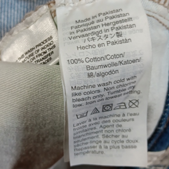 Madewell the mom jean high rise distressed light wash jeans Women's sz 28 - Picture 9 of 10